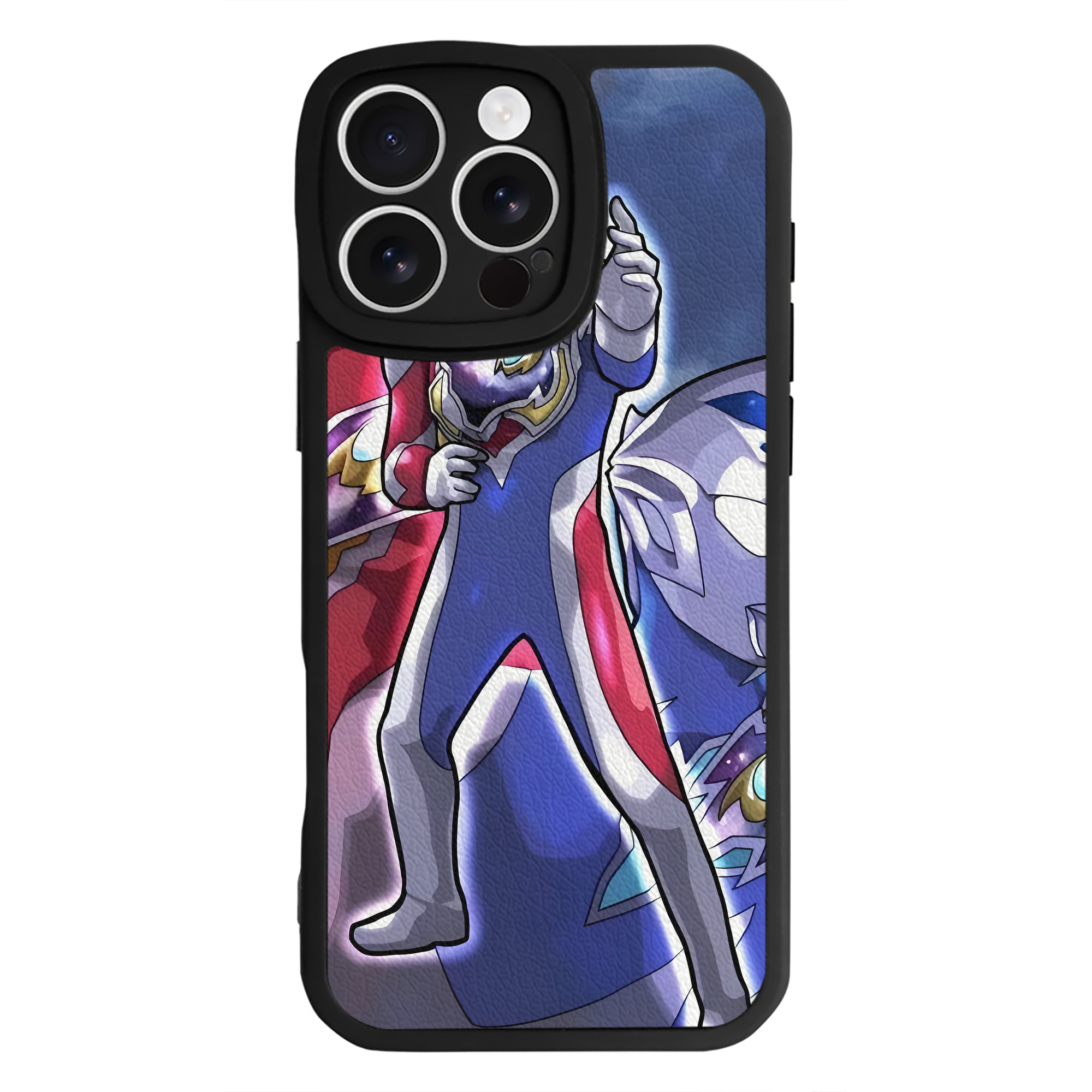 （画像用） ウルトラマン Ultraman 【iPhone 16シリーズ対応】シリコンスマホケース（レザー調） 材質：シリコン